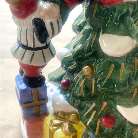 1995 OMNIBUS By Fitz & Floyd Mint Condition Christmas Water Pitcher - Picture 5 of 8